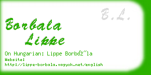 borbala lippe business card